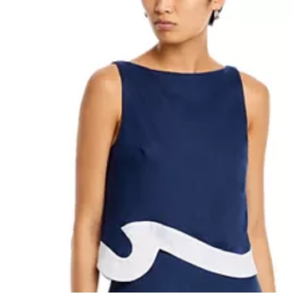 STAUD Raphael Linen Wave Top